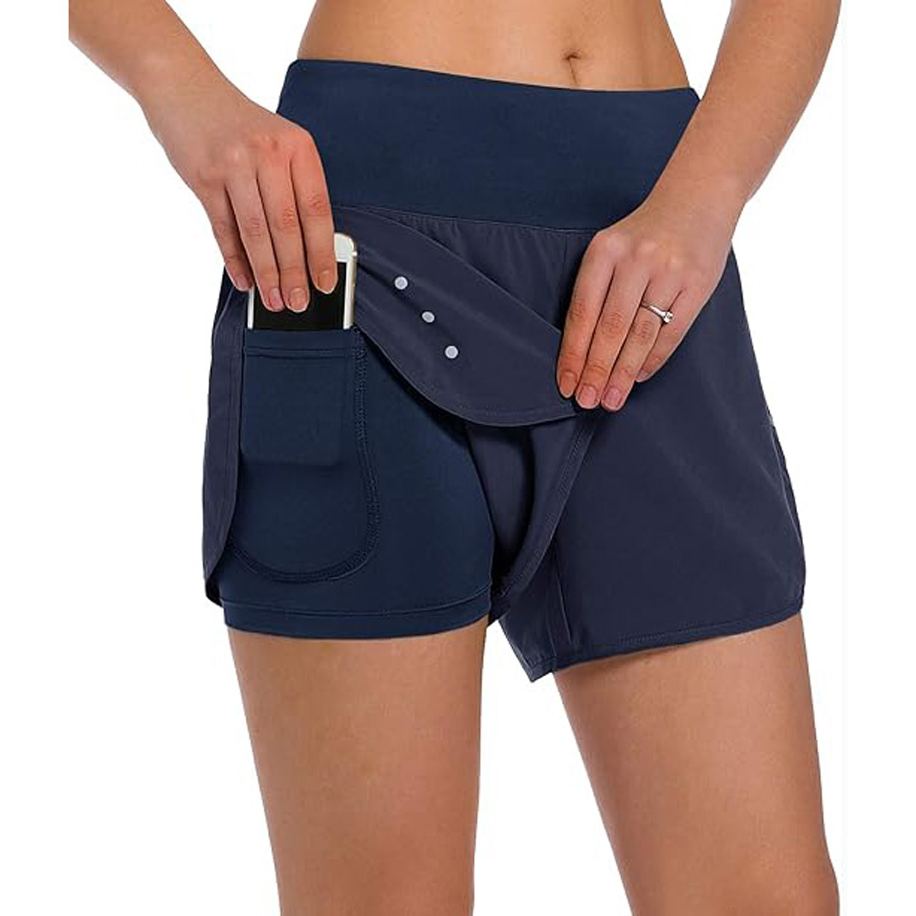 Women's 2 in 1 Running Shorts 2