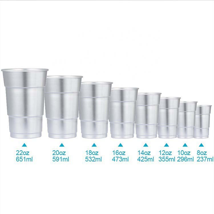 16 Oz Reusable Aluminum Beer Mug 2