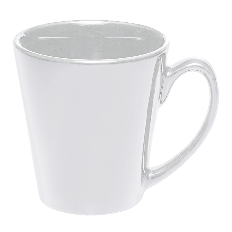 12 oz. Glossy Ceramic Latte Custom Coffee Mug 10
