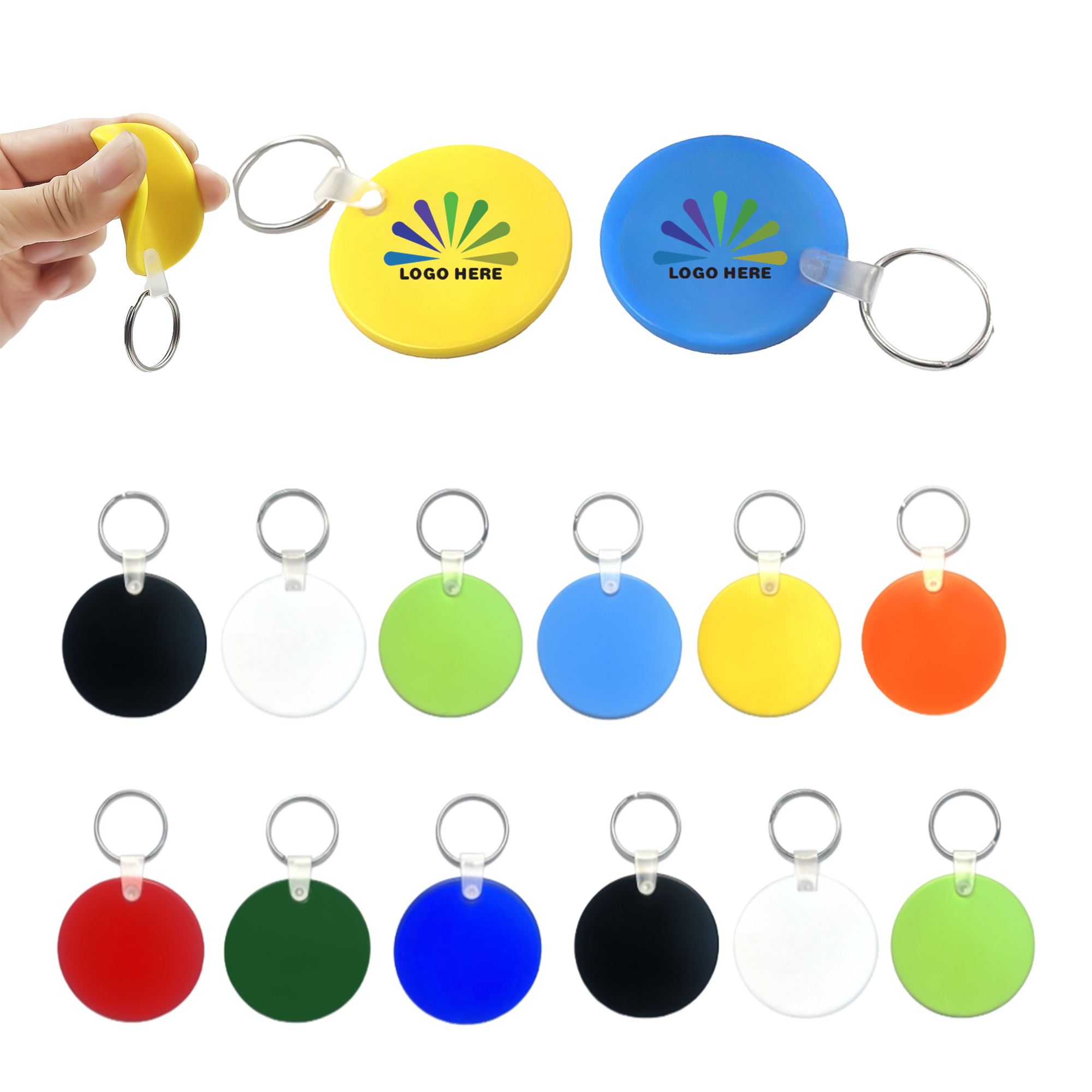 PVC Circular Key Chain MOQ50 2