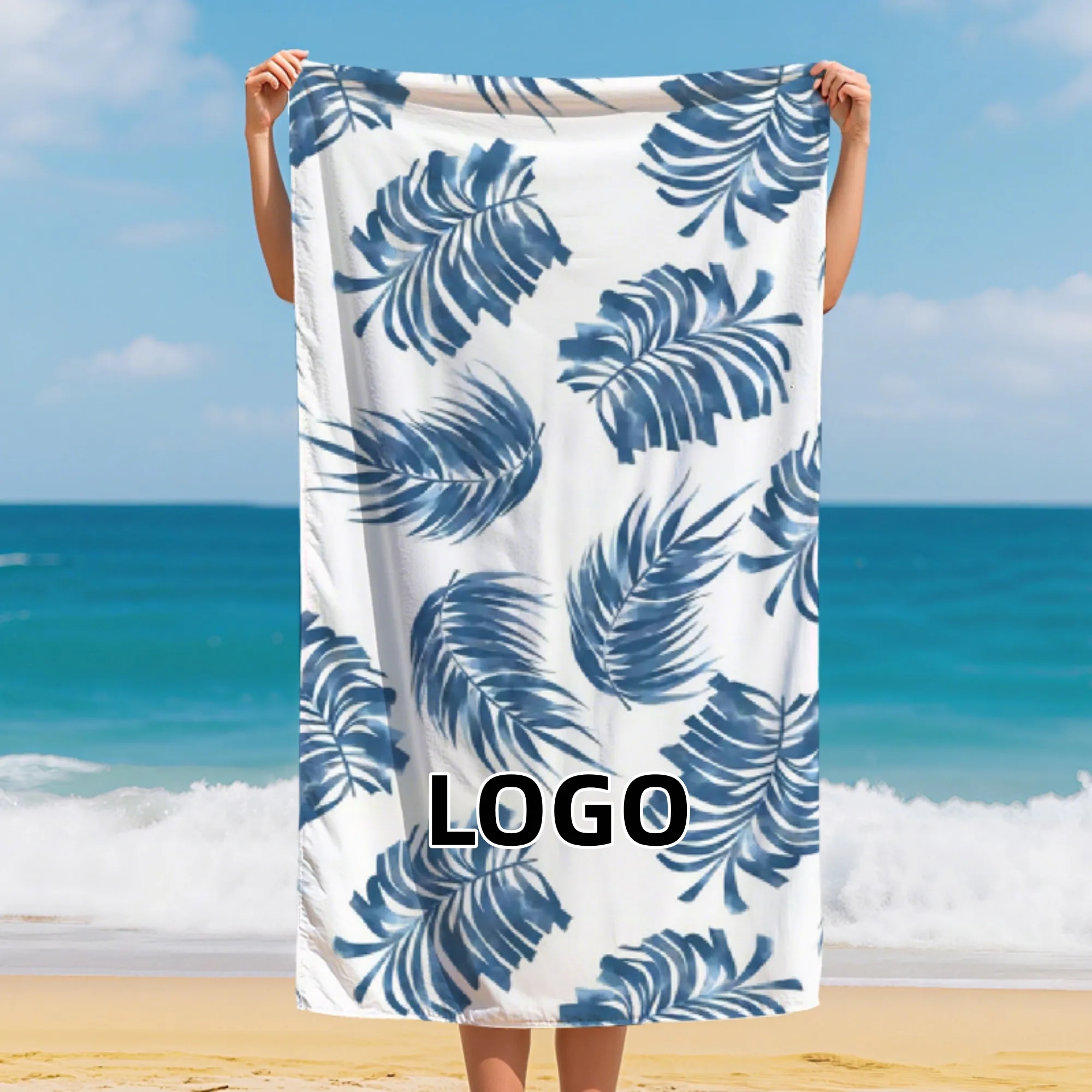 Microfiber printed beach towel