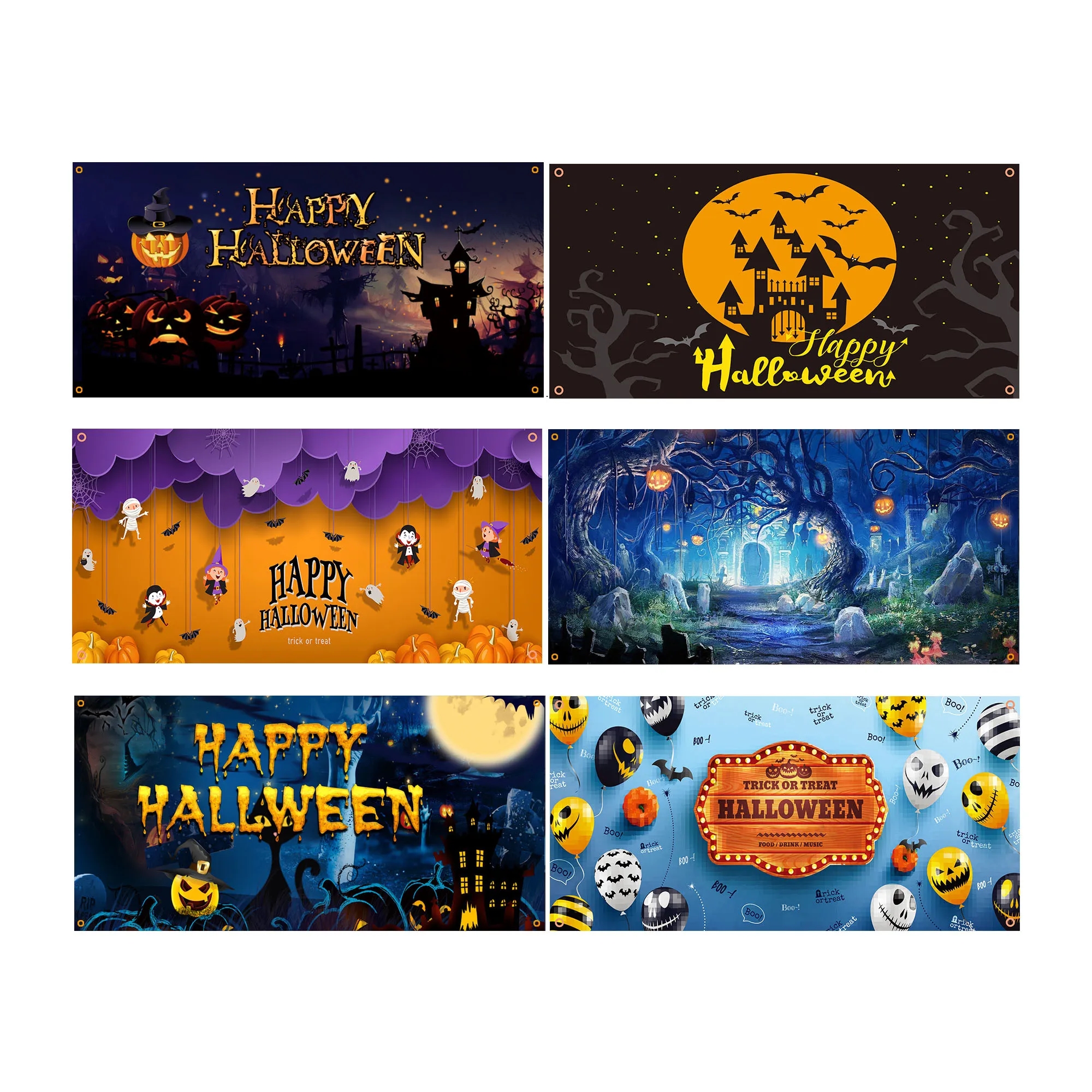 Festive Halloween Hanging Flag For Party 3