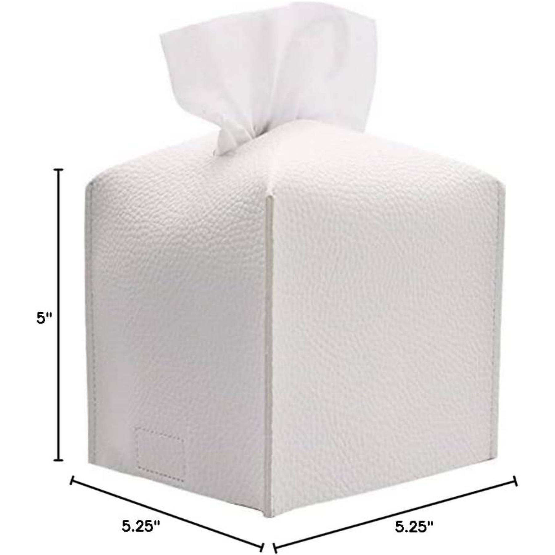 Square Leather Tissue Box 9