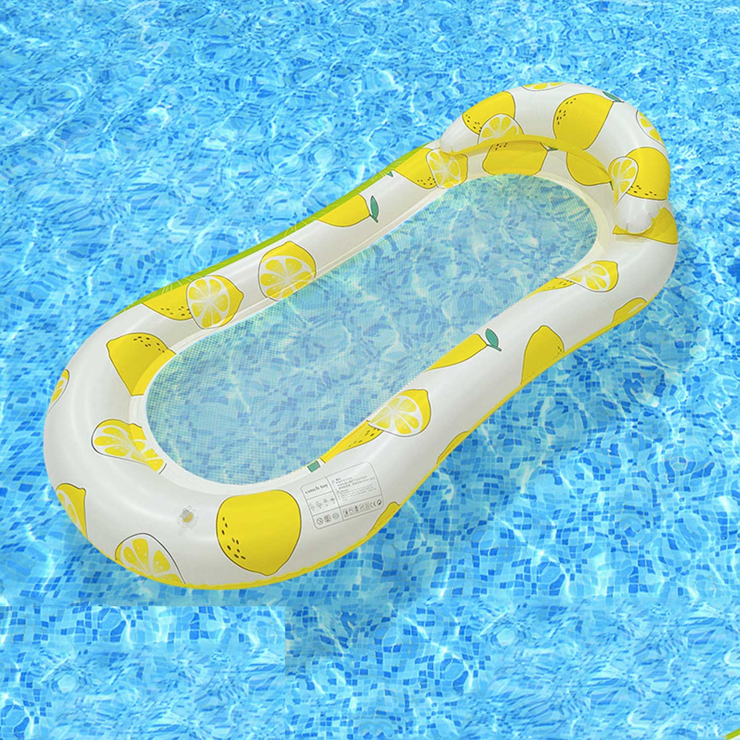 Inflatable Lounge Float – Foldable Backrest 8