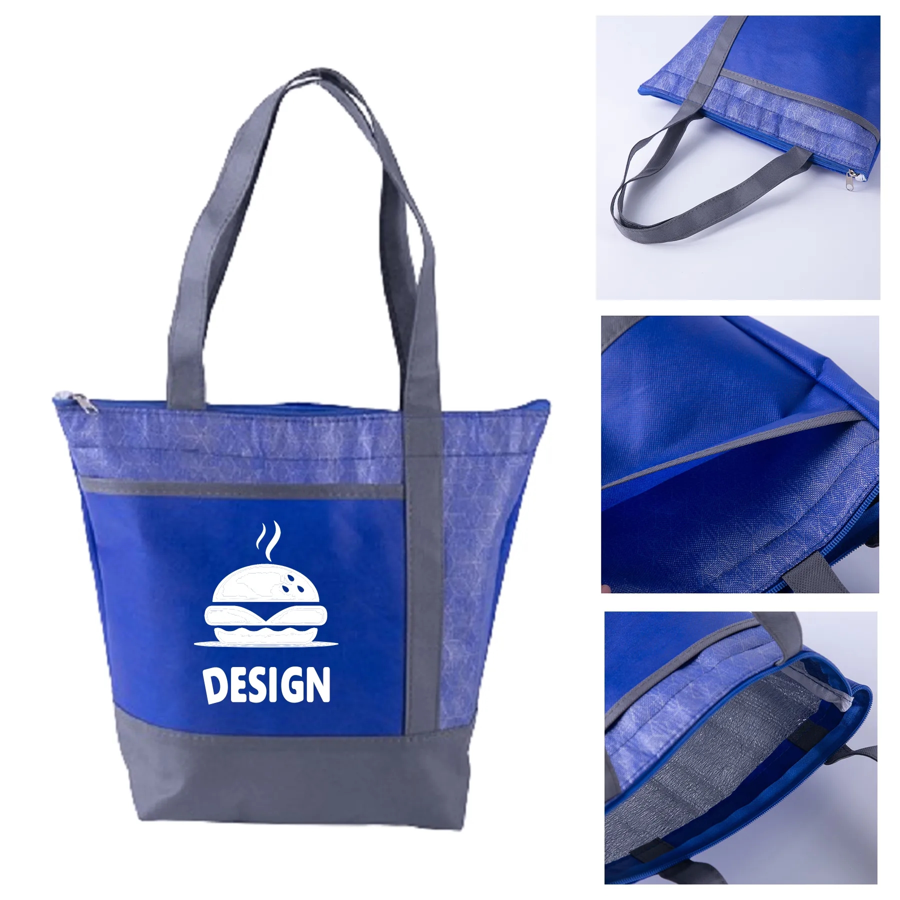 Non-Woven Lunch Cooler Tote Bag Custom 3