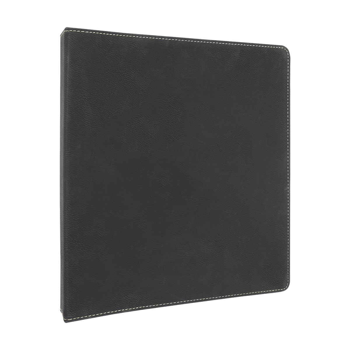 10 " x 11 " Black/Gold Leatherette 3-Ring Binder w/ 1" Slant D-Rings 2