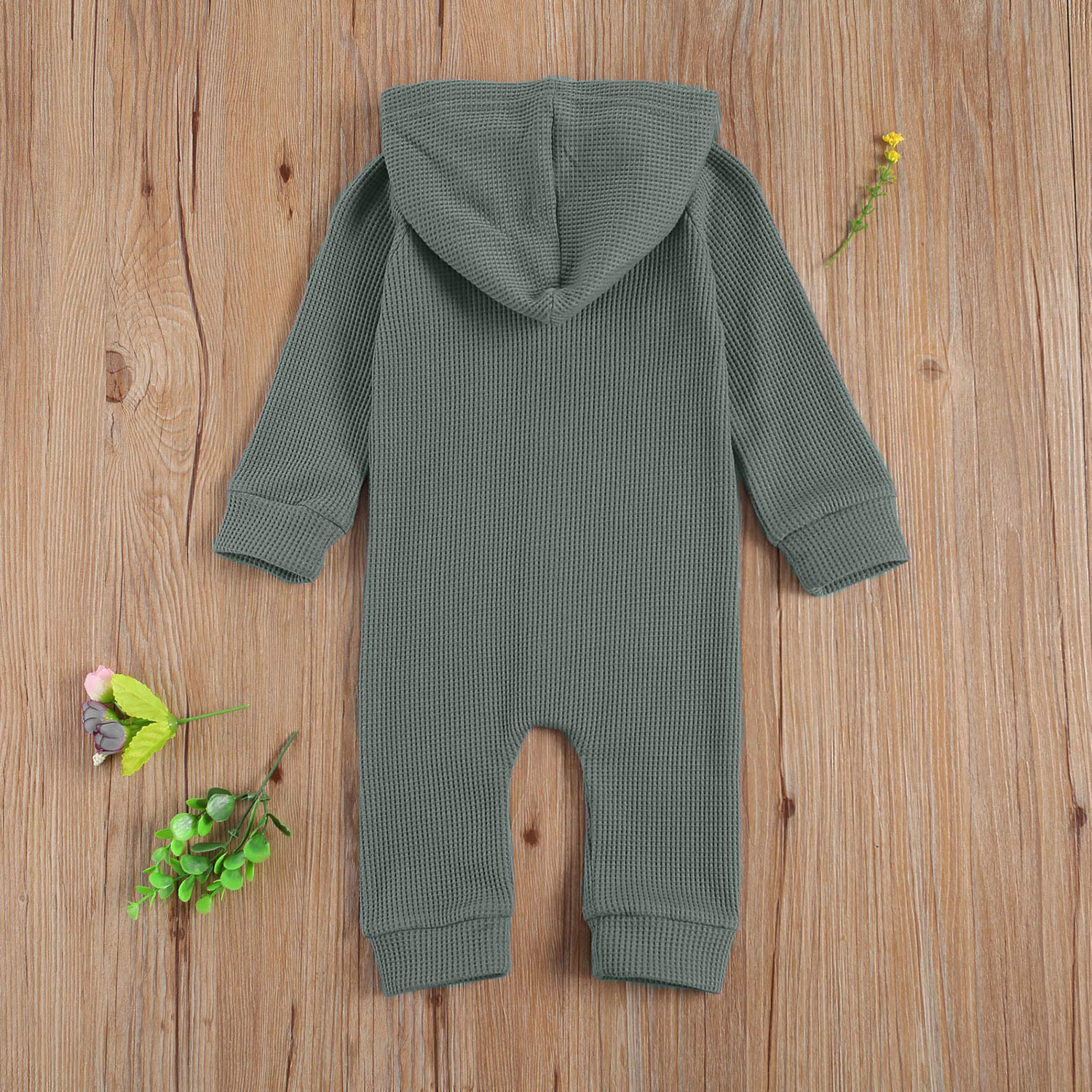 Winter Newborn Baby Boy Girl Solid Romper 5