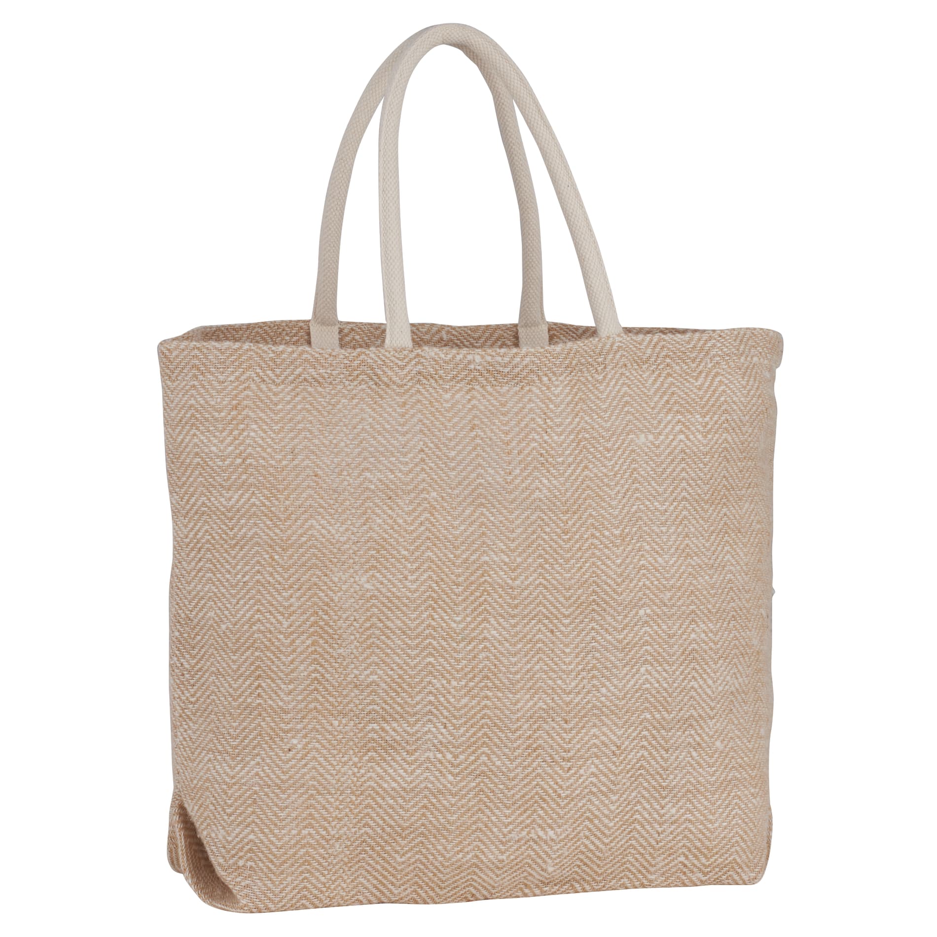 Herringbone Jute Tote 15