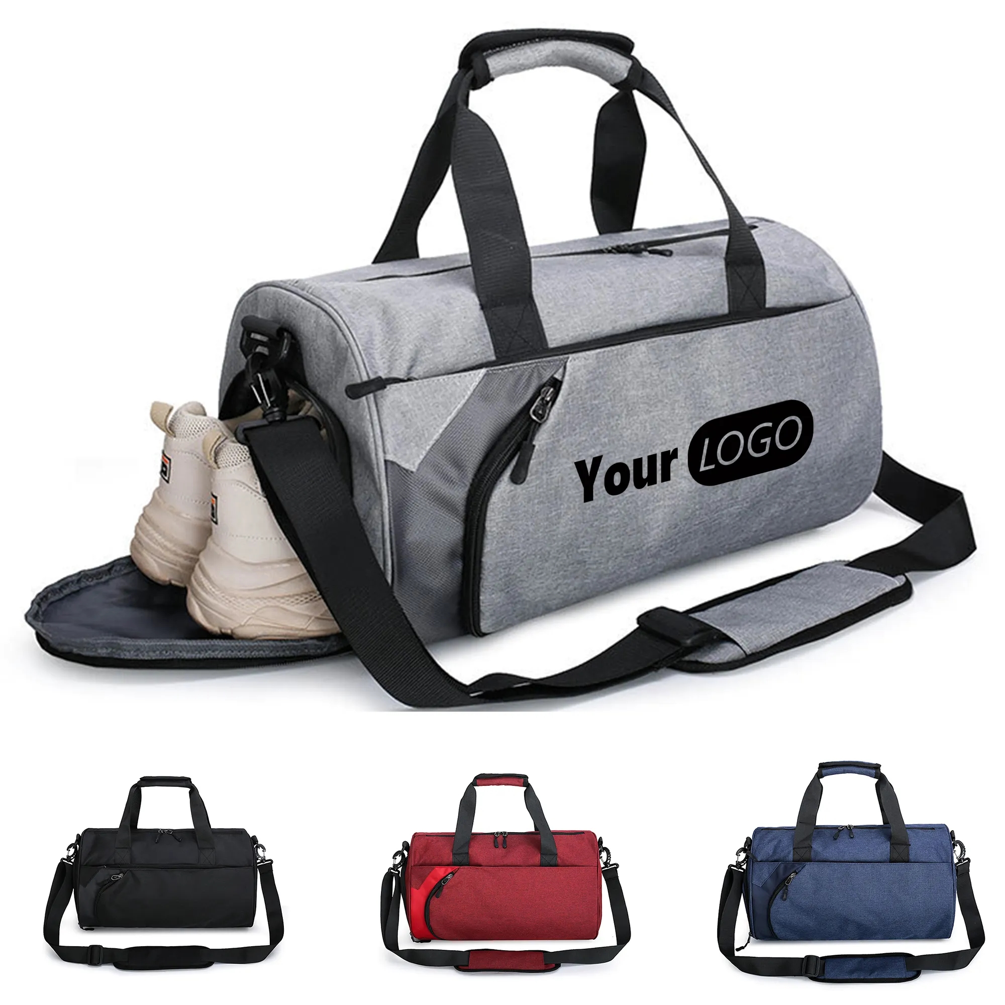 Duffle Bag with Wet Pocket and Shoe Compartment 4