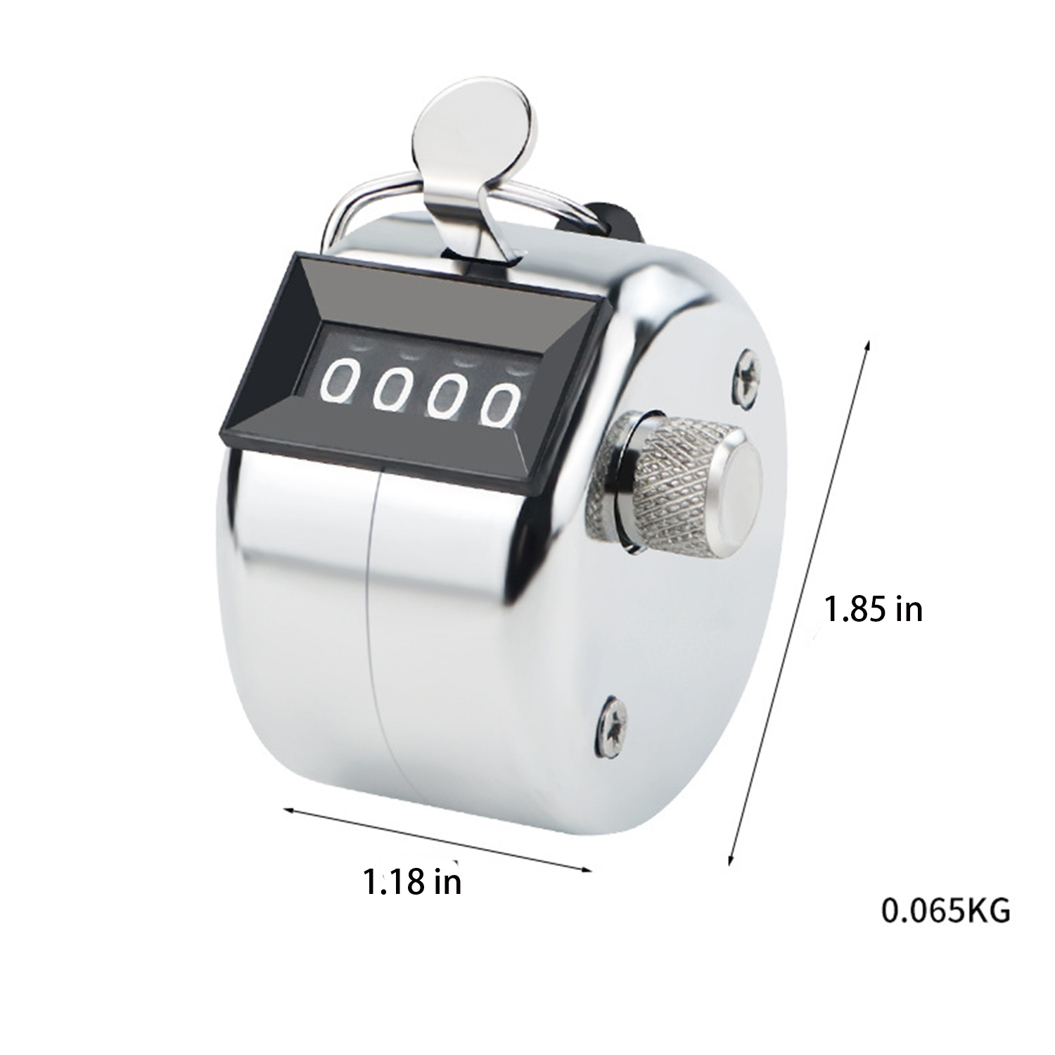 Metal Mechanical 4-Digit Number CountClicker Counter 7