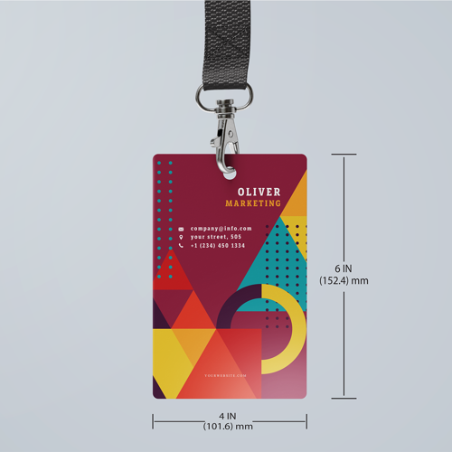 Full Color 6"H x 4"W PVC Card 3
