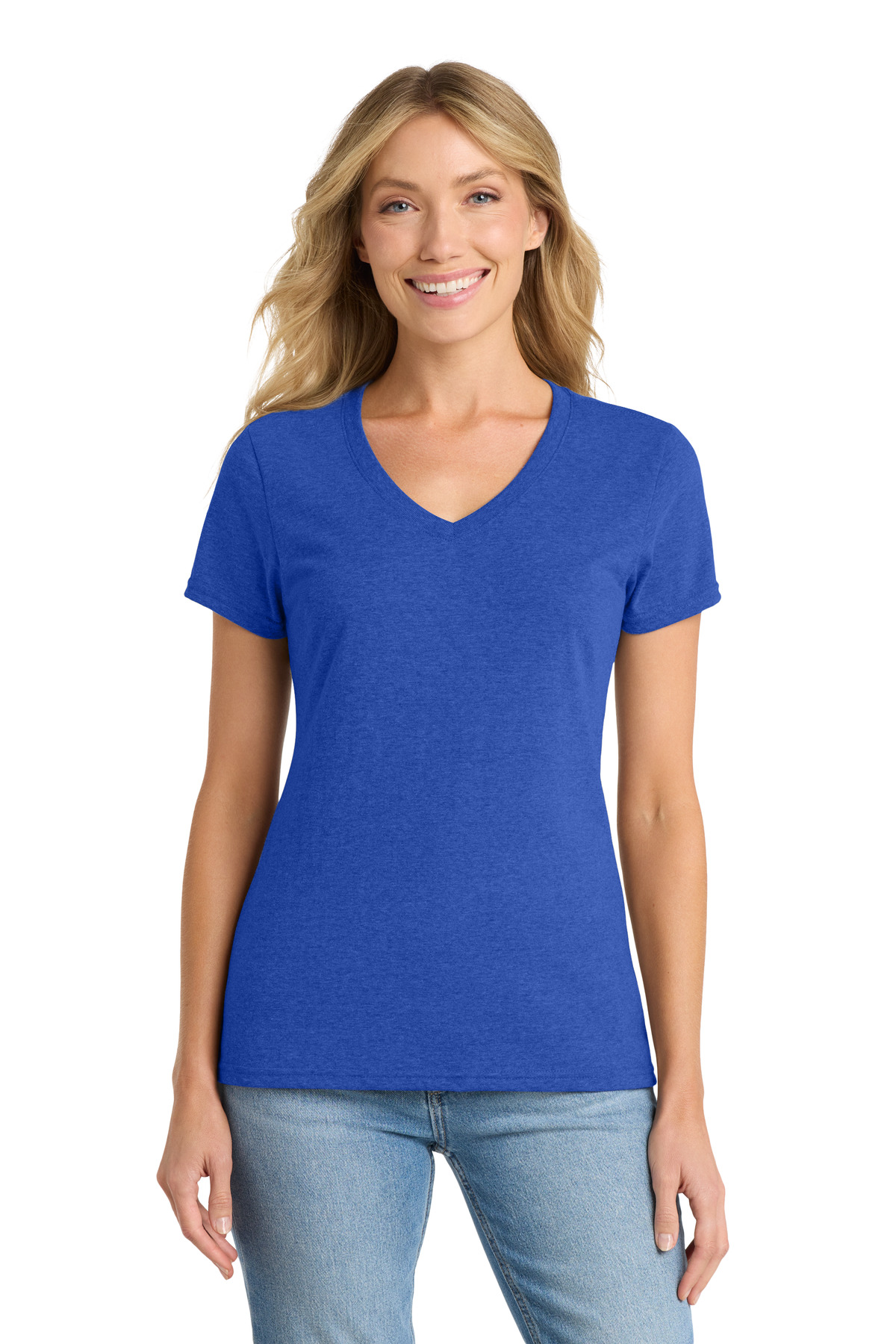 Port & Co Women's Fan Favorite Blend V-Neck Tee. LPC455V 61