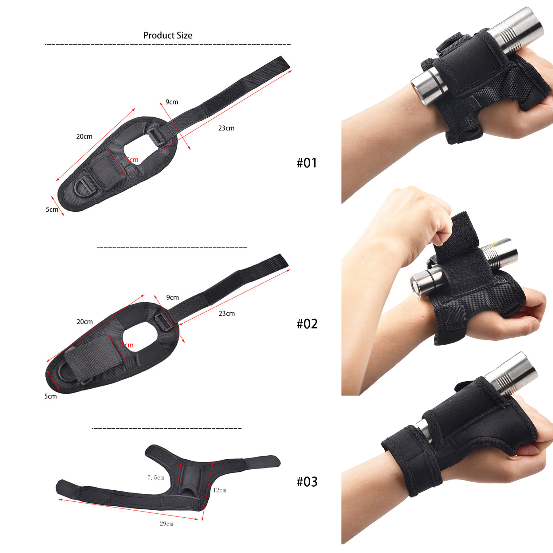 Hand Free flashlight Holder 2