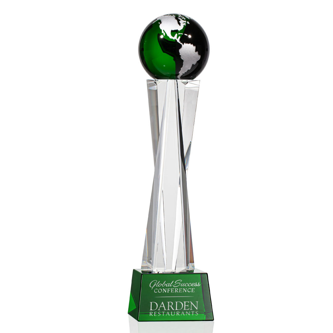 Havant Globe Award - Green/Silver 4
