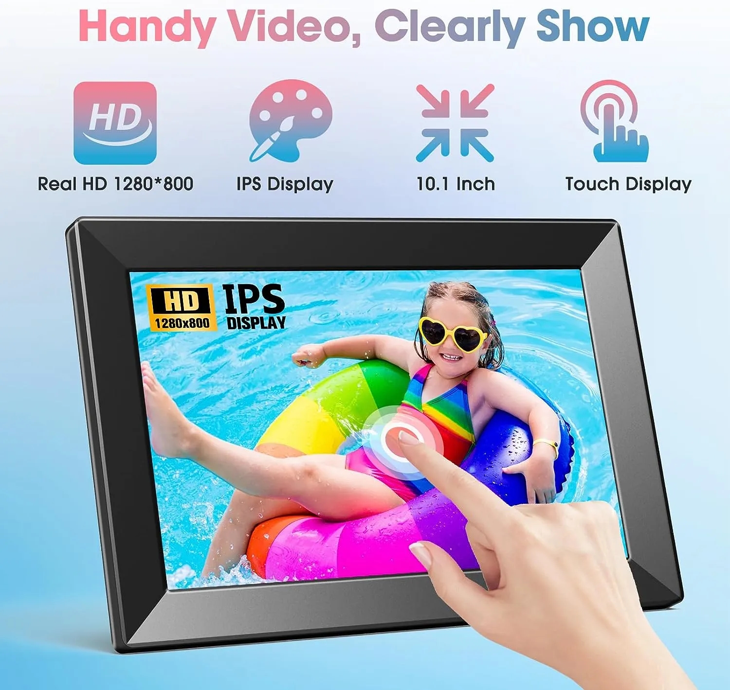 WiFi 10.1" Digital Picture Frame with 1280x800 Resolution 5