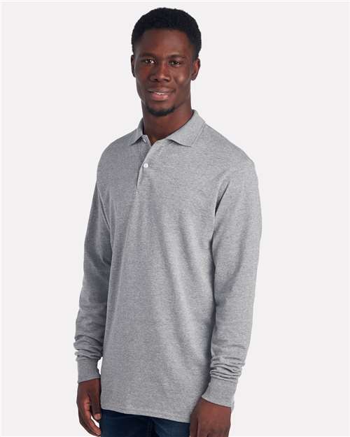Men's Dri-Power® Long Sleeve Polo - 437LR 22