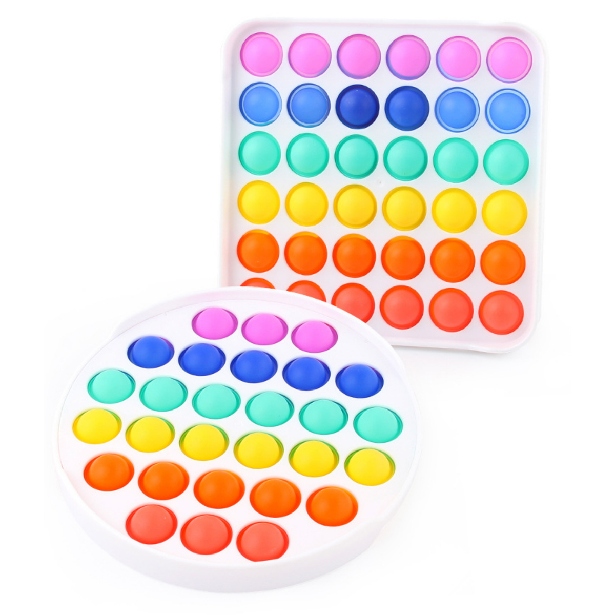 Rainbow Pop It Fidget Toy Sensory Stress Reliever 2