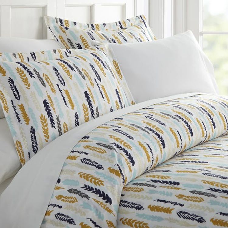 Duvet Cover Sets - Navy Wings Queen 3 Piece 1