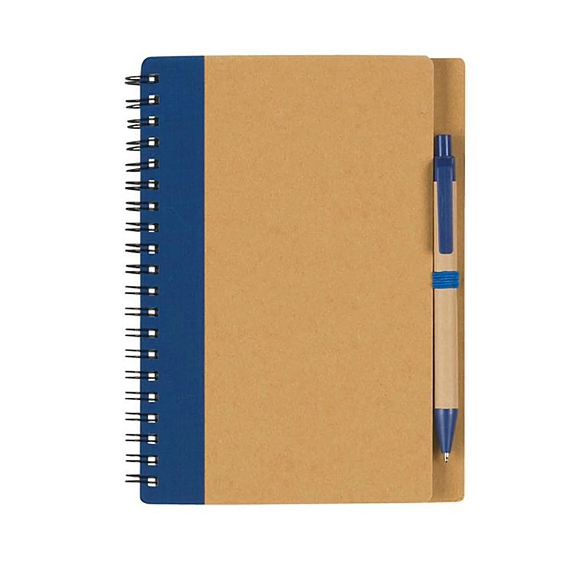 Spiral Bound Notebook with Fabric Cover and Pen 2