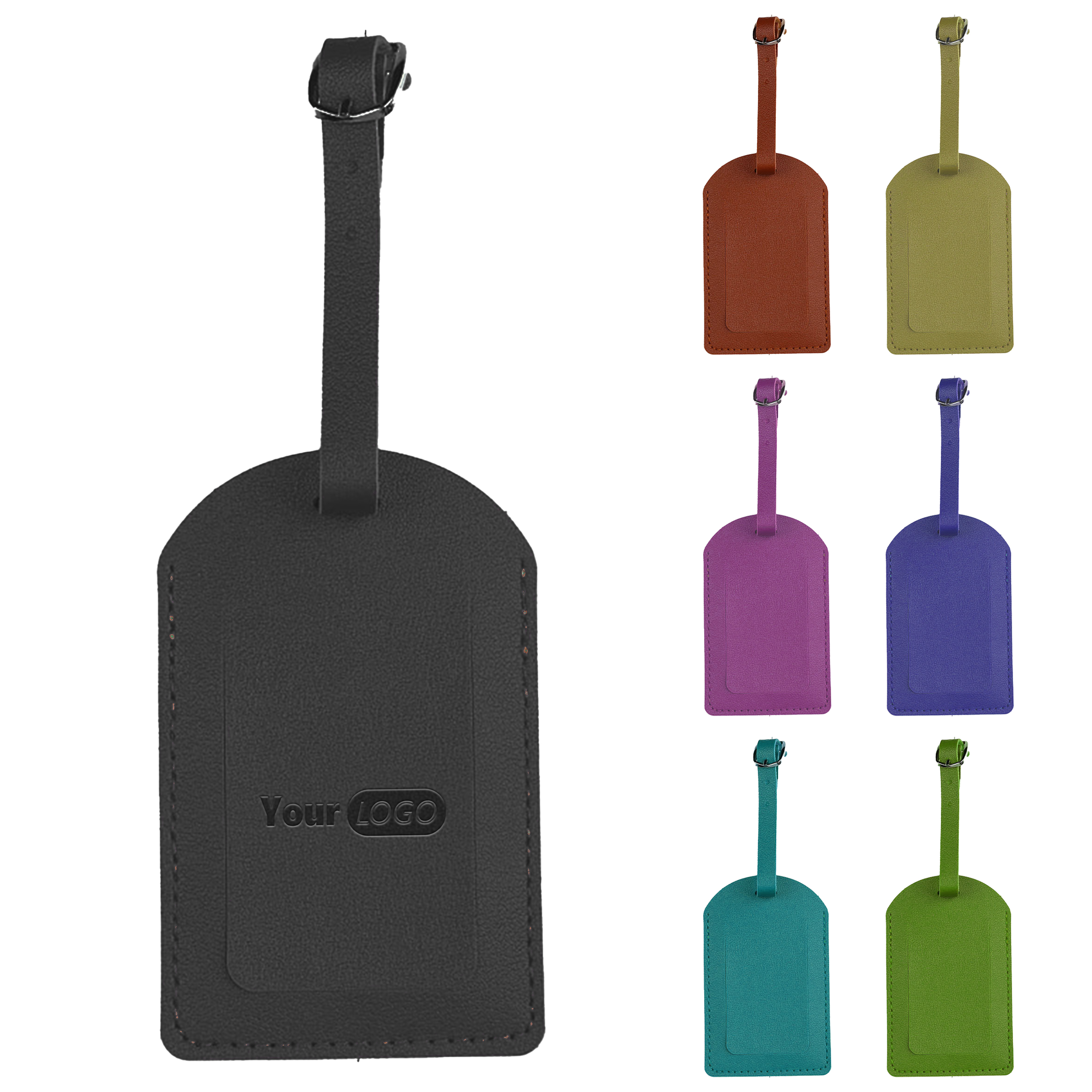 Pu Solid Color Anti Loss Boarding Pass 5