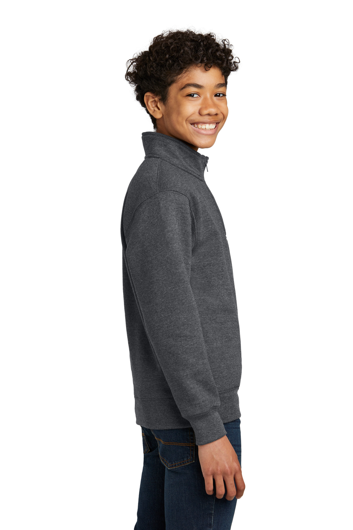 Port & Company® Youth Core Fleece 1/4-Zip Pullover Sweatshirt 21