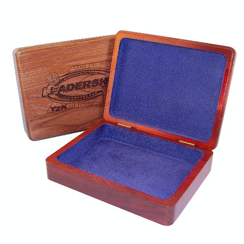 Wood Presentation Box, 9" x 7" x 2.125" 9