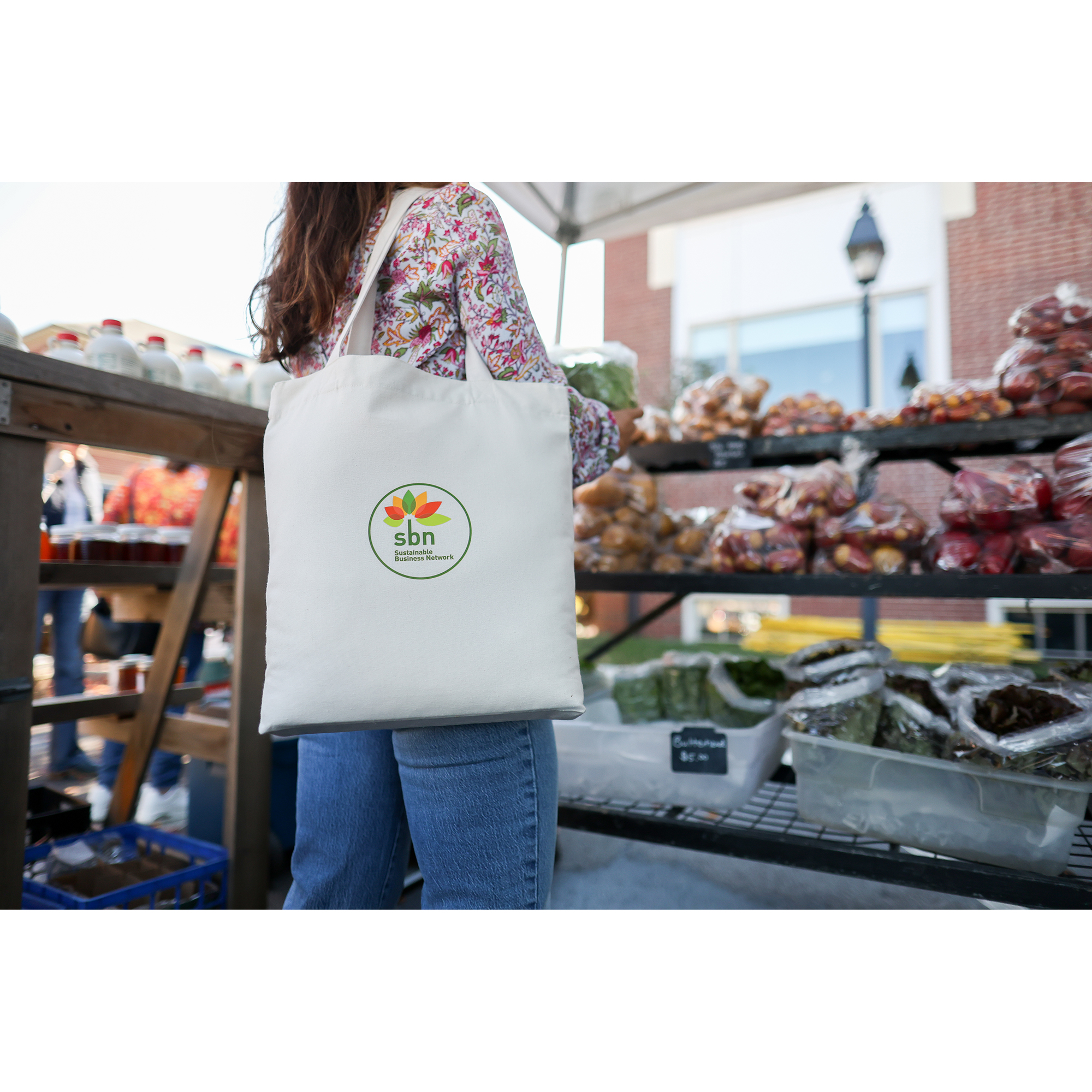 Recycled Cotton Gusset Bottom Tote - AWARE™ 3