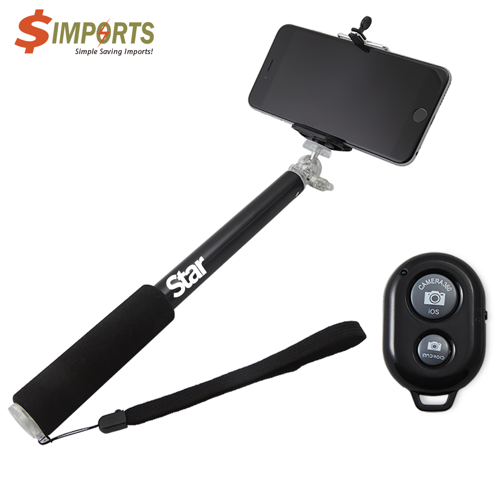 Selfie Stick + Bluetooth remote 9