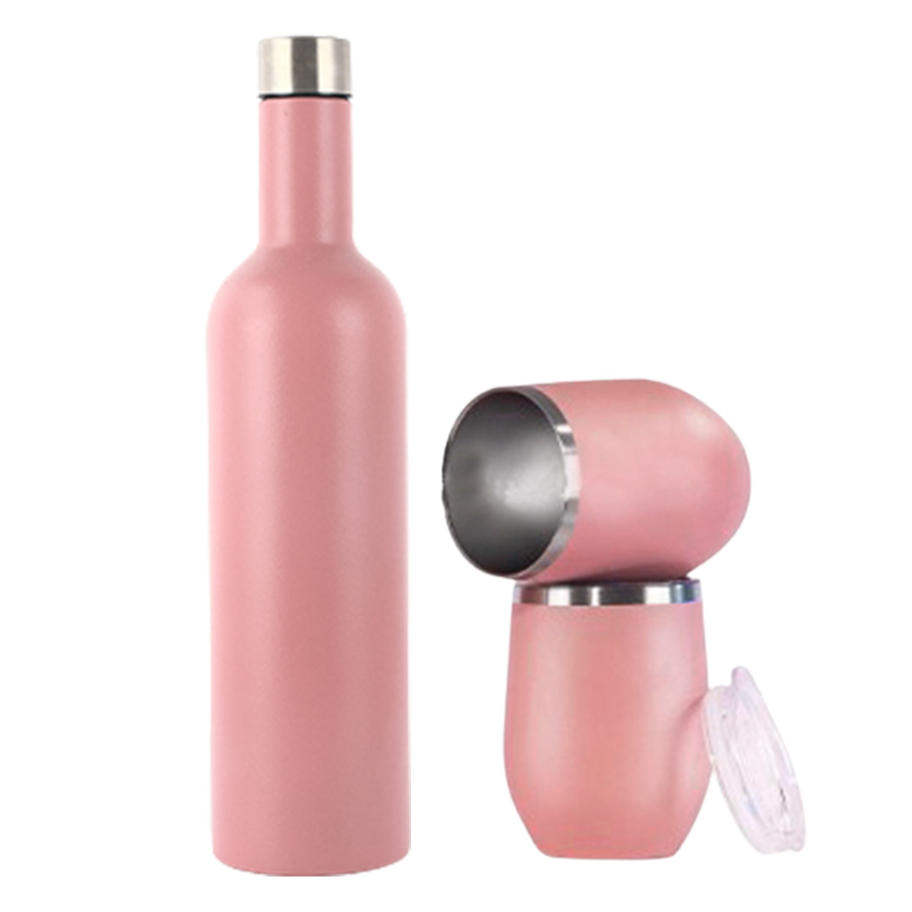 24Oz Stainless Steel Wine Bottle Gift Set, custom water bottle with logo imprint 2