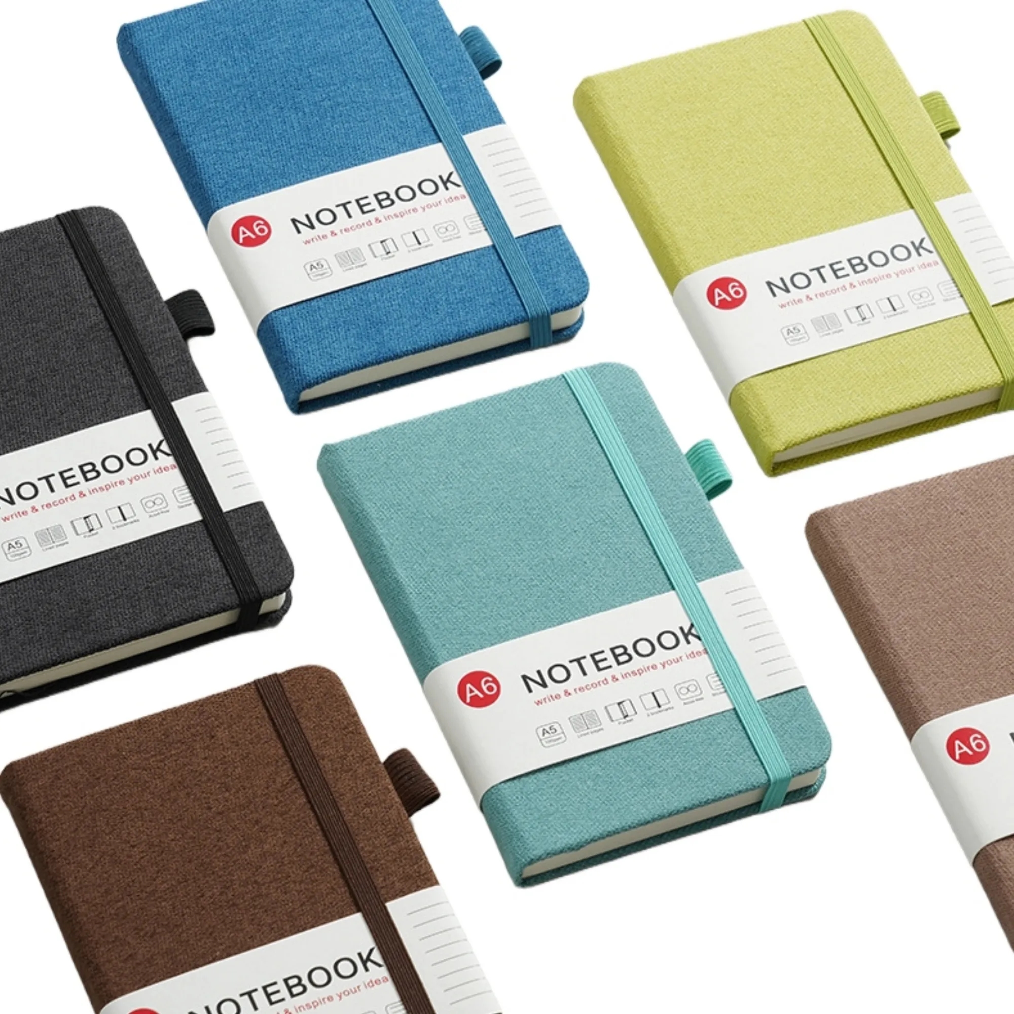 Practical A5 Fabric Notebook With Pen Holder 2