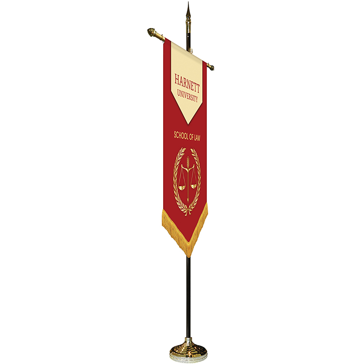 30" x 48" Premium Gonfalon 7' Kit / V-Cut / Fringe 4