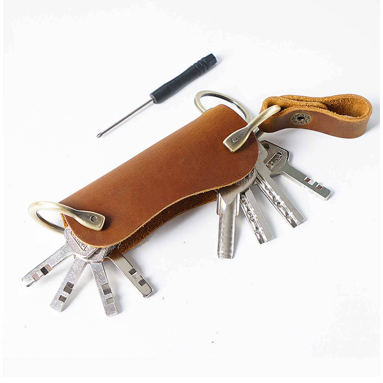 Leather car key case 4