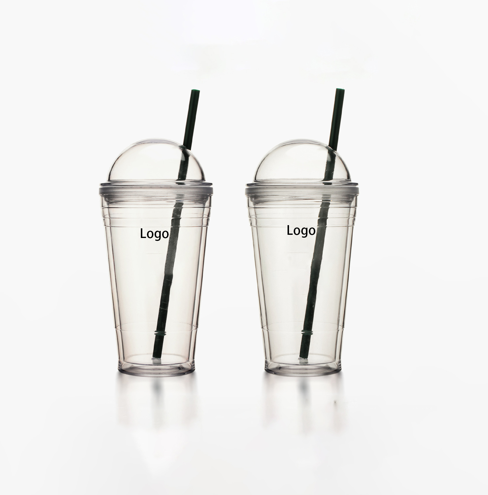 Double Wall Tumbler w/Lid and Straw 5