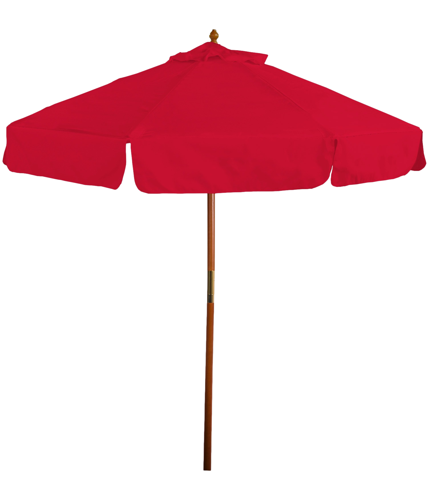 7' Wooden Market Umbrella with Valence 2