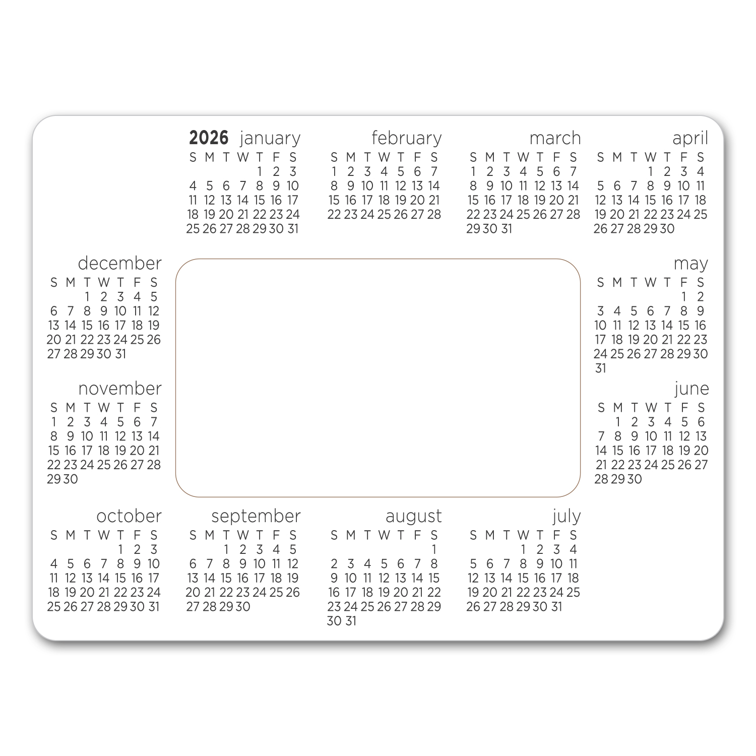 Calendar Picture Frame Magnet 2