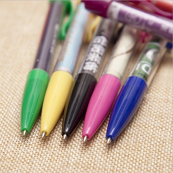 Retractable Plastic Banner Ballpoint Pen 4