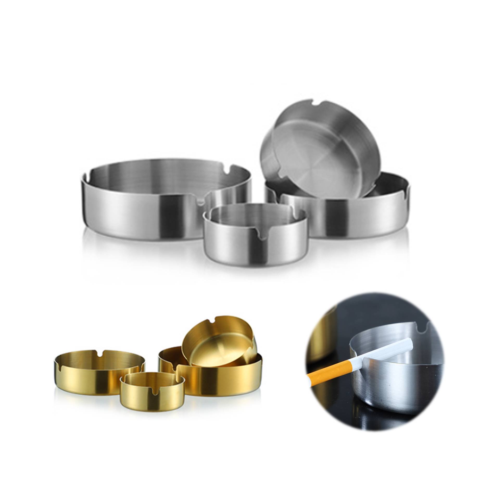 Custom Stainless Steel Ashtray 3