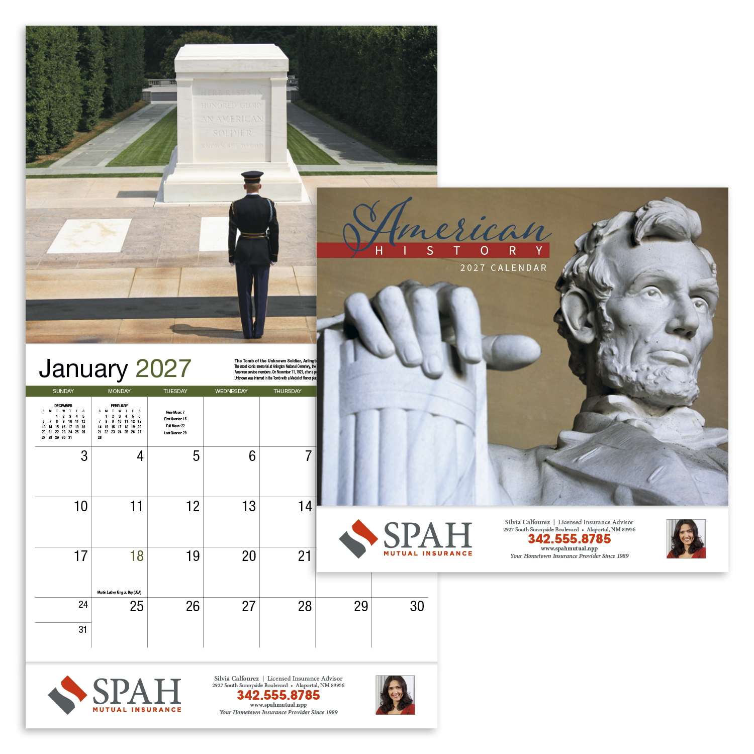 HotLine® Products American History Appointment Calendar - Stapled 35