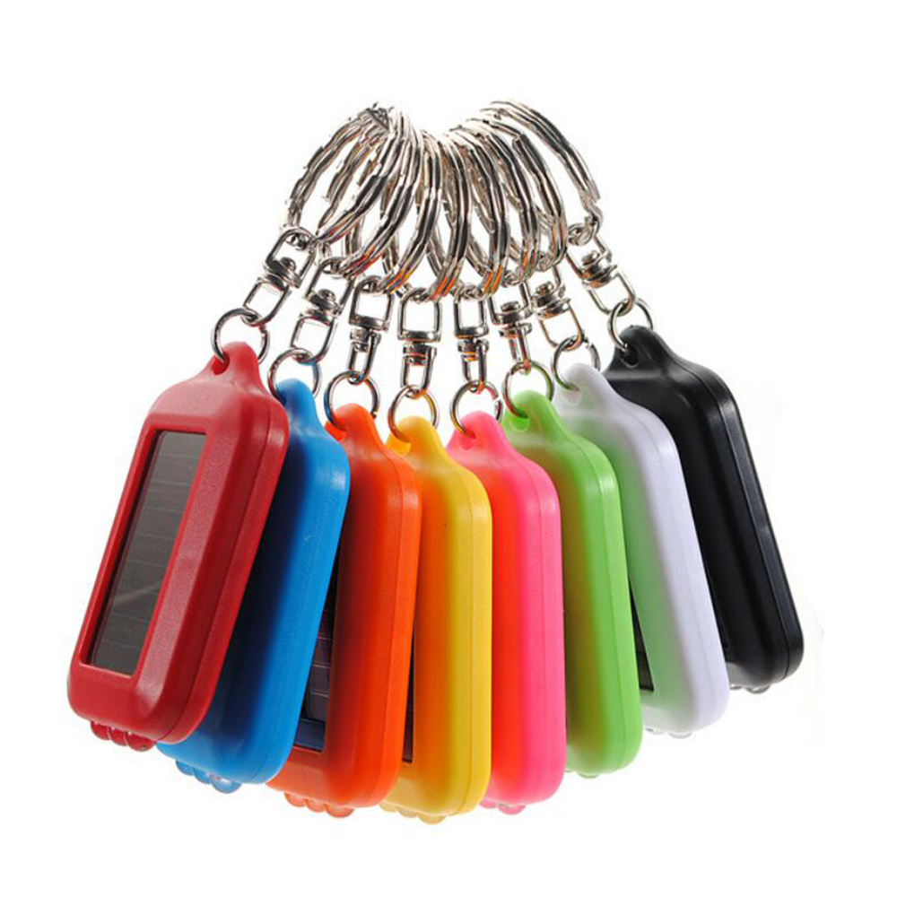Solar Flashlight Keychain 1