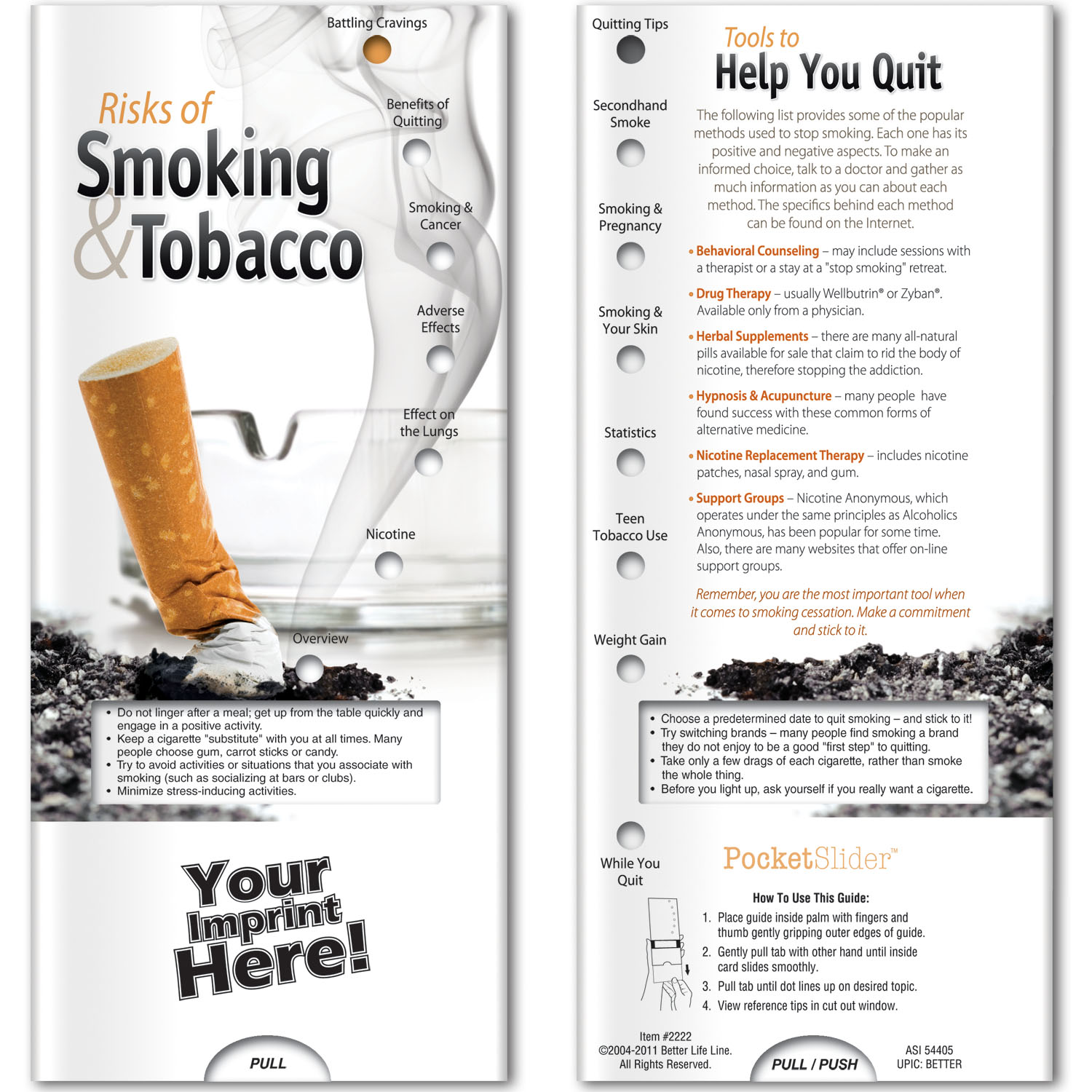 Pocket Slider - Risks of Smoking and Tobacco — view 1 of 3