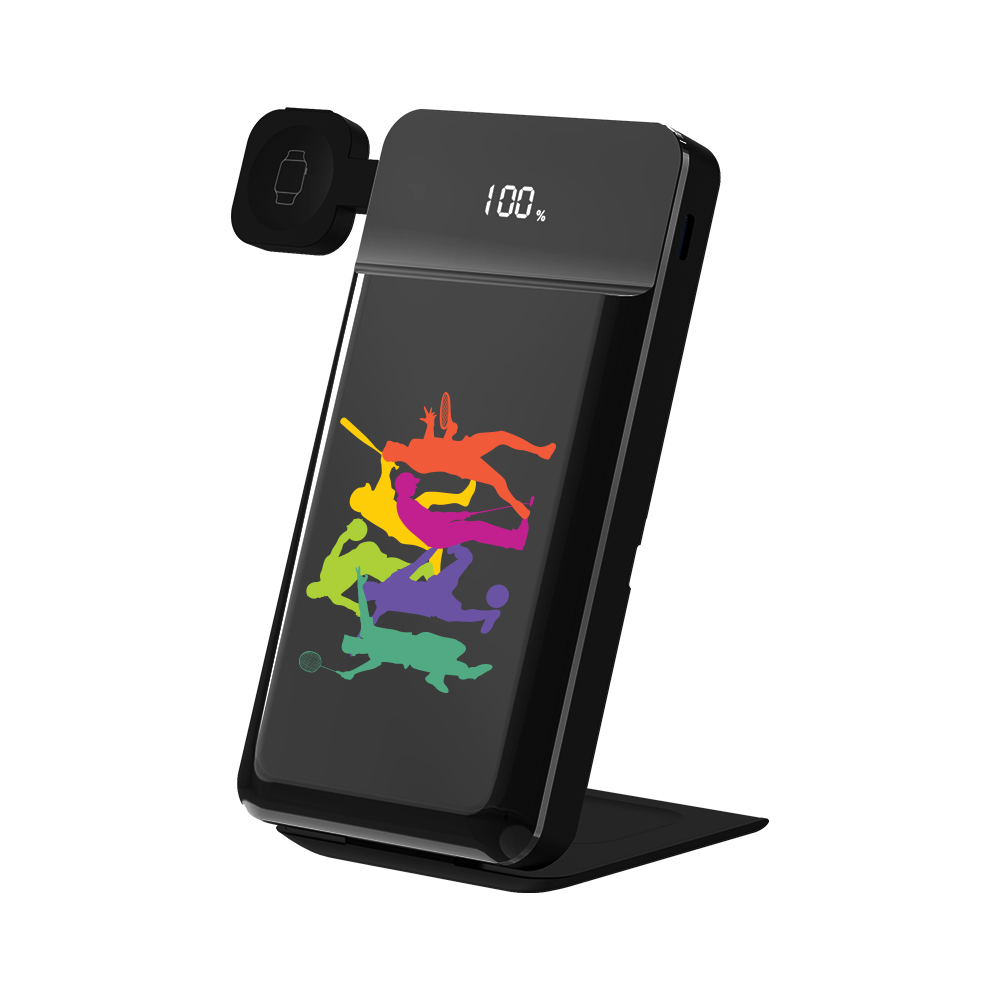 10,000mAh PD Powerbank Stand with Wireless Charging for Earbuds, Smartwatch, and Smartphones 9