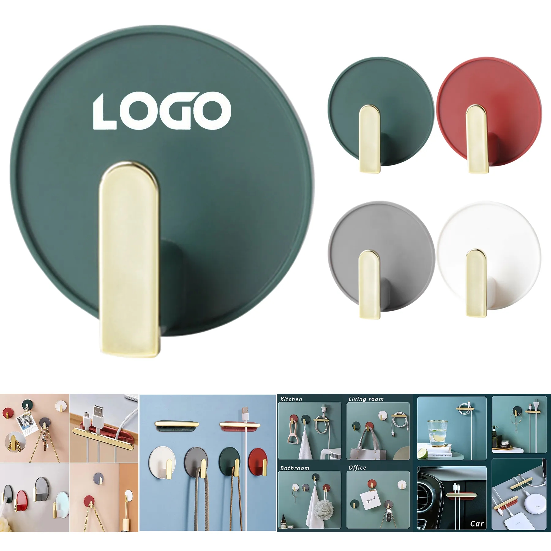 Decorative Wall Door Self Adhesive Hanger 2