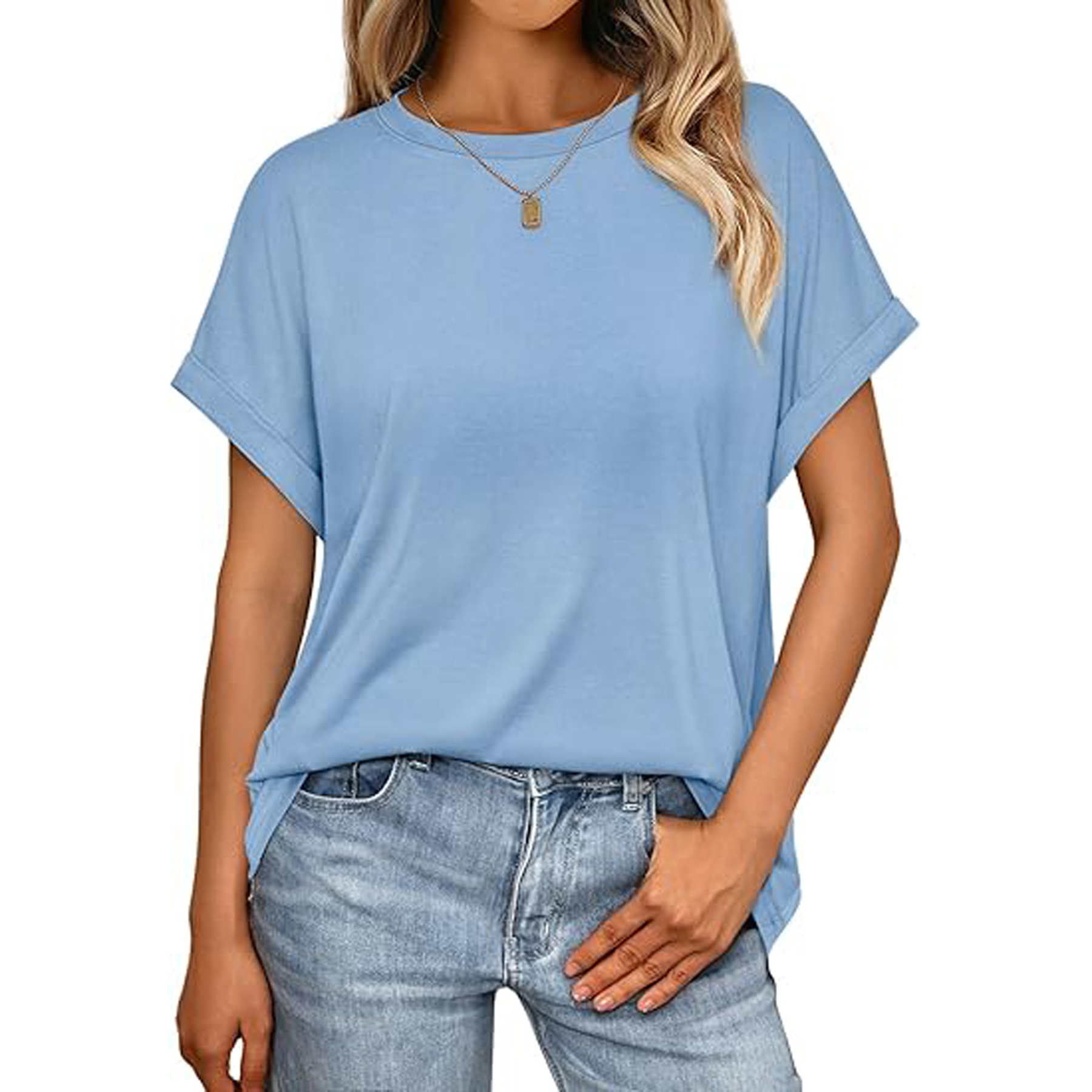 Women's Summer Top Oversized Short Sleeve 10