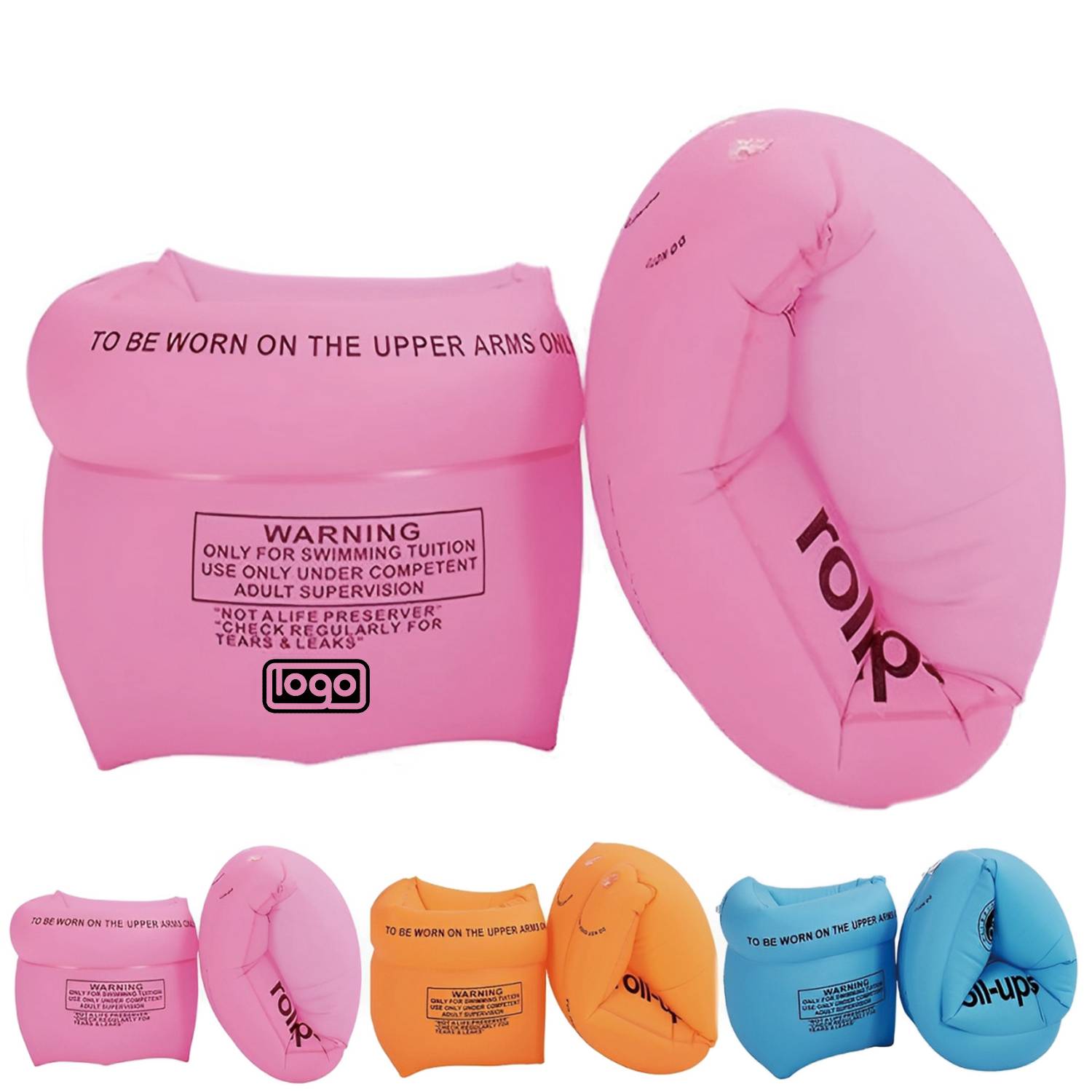 Kids' Inflatable PVC Arm Floaties - Swimming Safety Aid 2