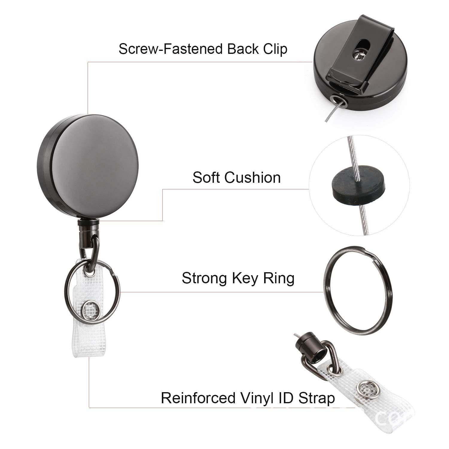 Heavy Duty Retractable Badge Holder Reel 2