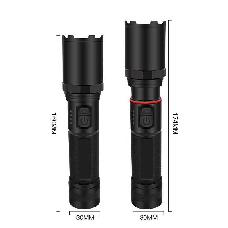Custom Rechargeable Zoomable Flashlights 5