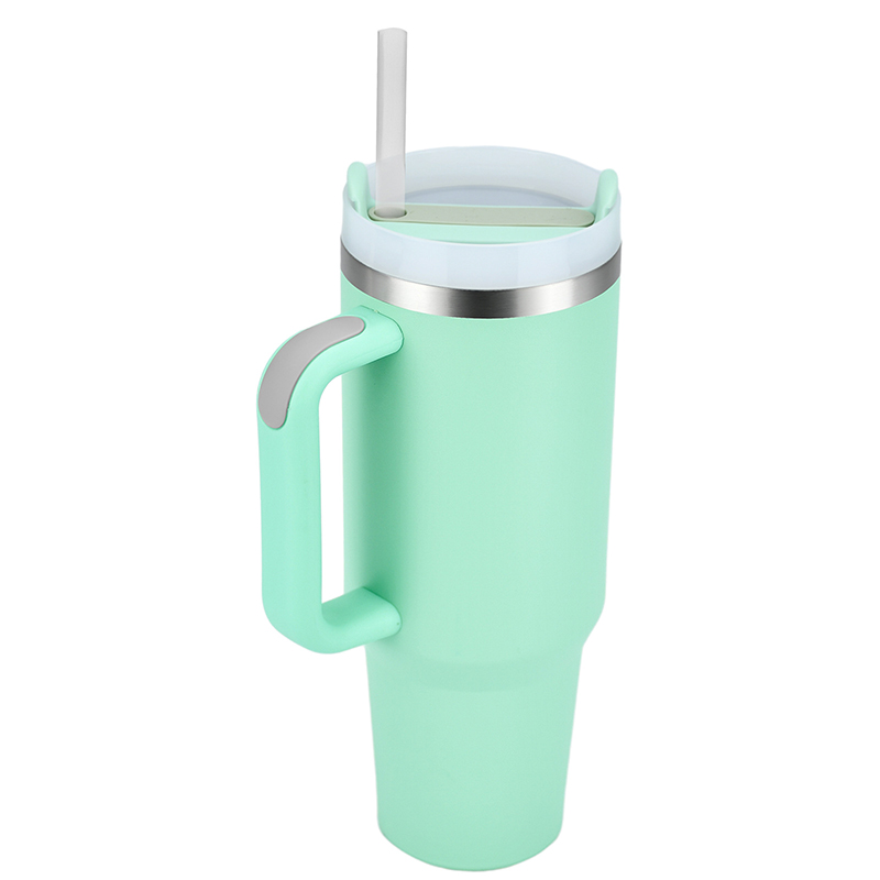 40oz Stainless Steel Insulated Tumbler with Handle 5