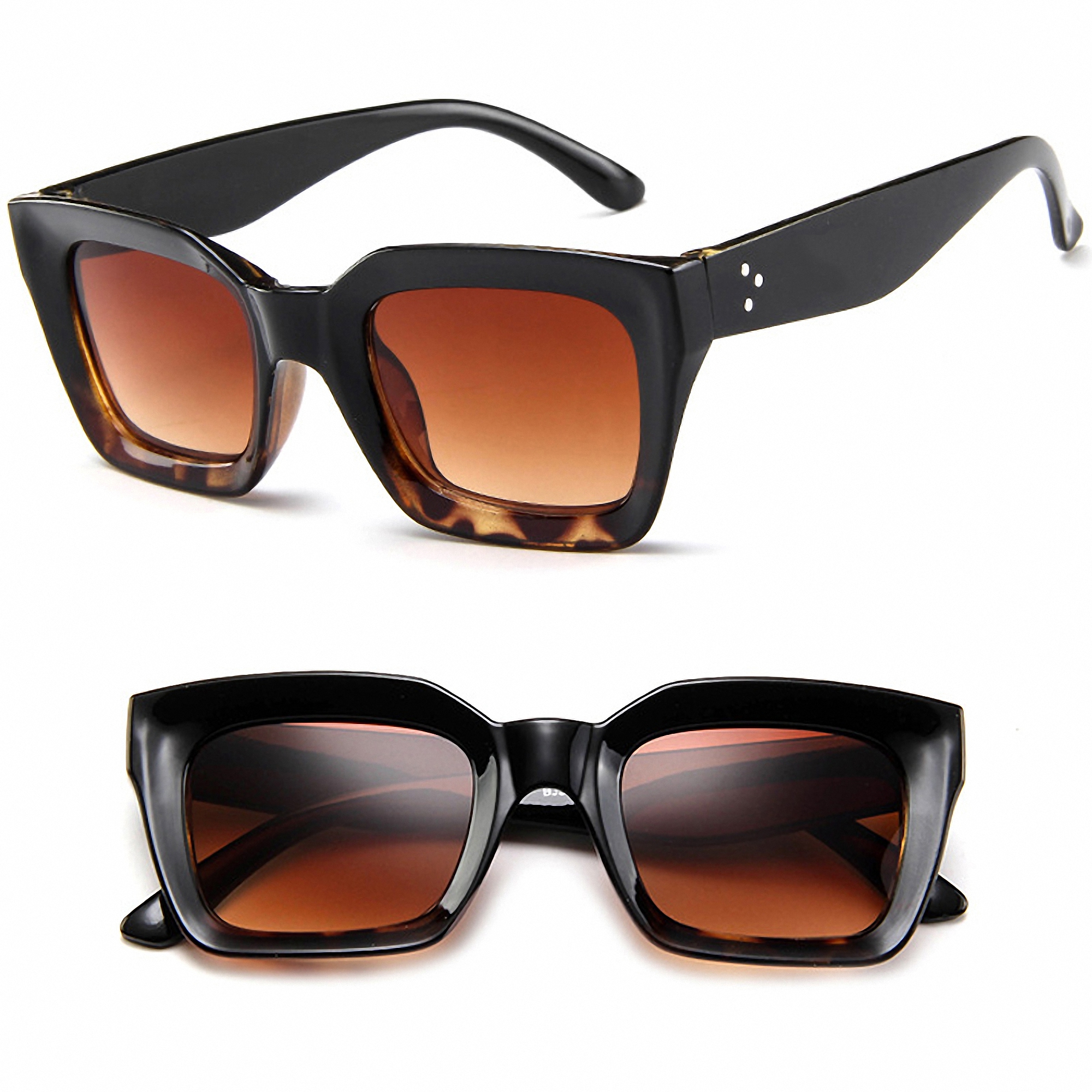 Unisex Classic Square-Frame Sunglasses for Adults 2