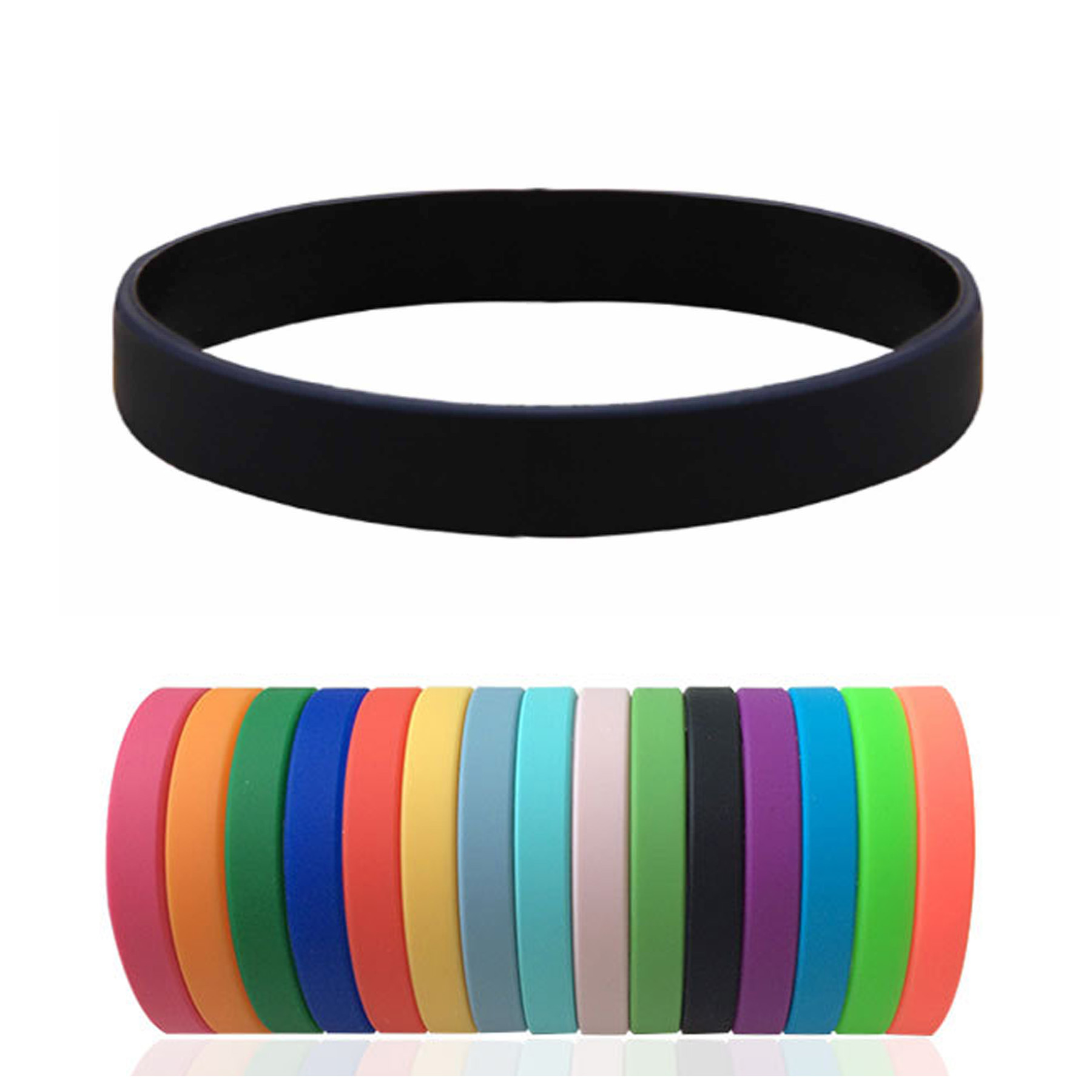 Slim Silicone Slap Bracelet Wristband 2
