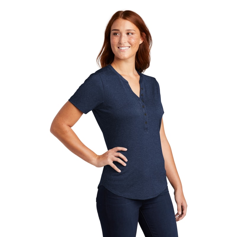 Sport-Tek Women's Endeavor Henley. 12